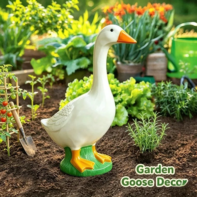 Porch Goose Statue