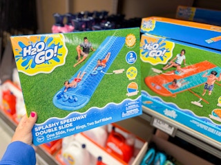 aldi-bestway-double-waterslide