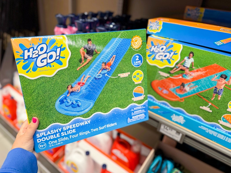 aldi-bestway-double-waterslide