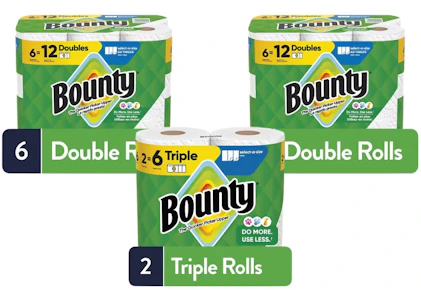 3 Bounty Paper Towel Packs