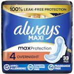 2 Always Maxi Pads Packs