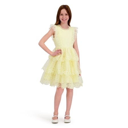 Kids' Sleeveless Embroidered Dress
