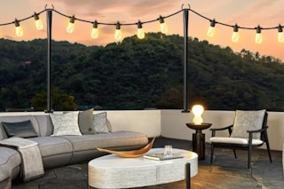 Outdoor String Light Poles