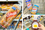 bread peanut butter bbq sauce collage