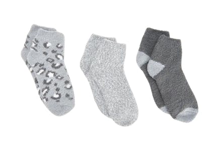 3-Pack Aloe Socks