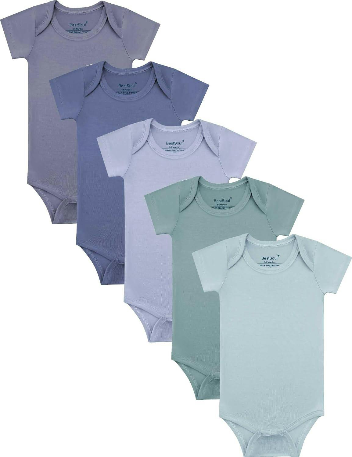 Baby Solid Bodysuit 5-Pack