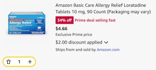 Amazon Basic Care Allergy Relief