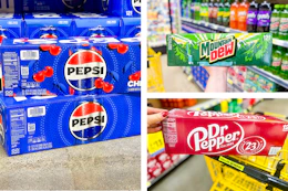 pepsi mountain dew dr pepper collage