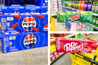 pepsi mountain dew dr pepper collage