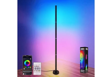 Color-Changing LED Floor Lamp