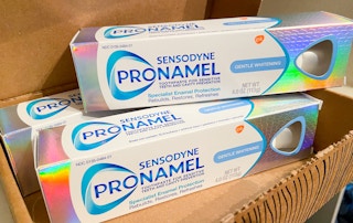 sensodyne pronamel whitening toothpaste in amazon box