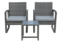 Winston Porter Rattan Seating Set