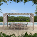 Metal Freestanding Pergola with Canopy