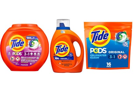 3 Tide Detergents (122 Loads)
