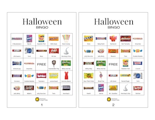 Halloween Bingo Printables Candy Set