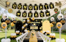 a outdoor graduation party with decorations