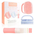 Hair Oil Applicator + Scalp Massager Set