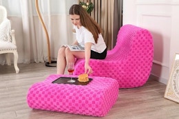 Bean Bag Chair with Ottoman