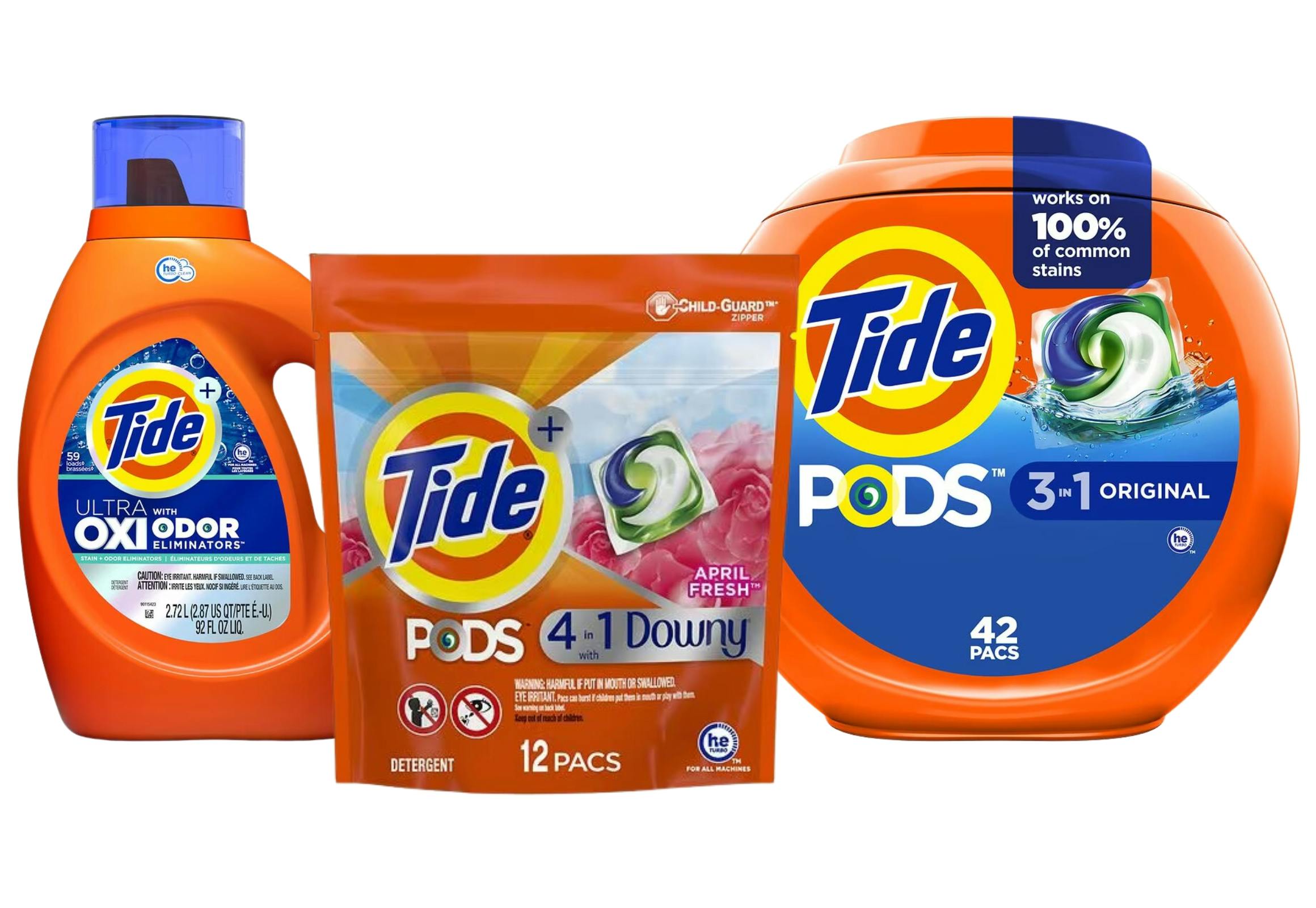 3 Tide Detergents