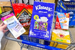 sams club scan & go groceries in shopping cart