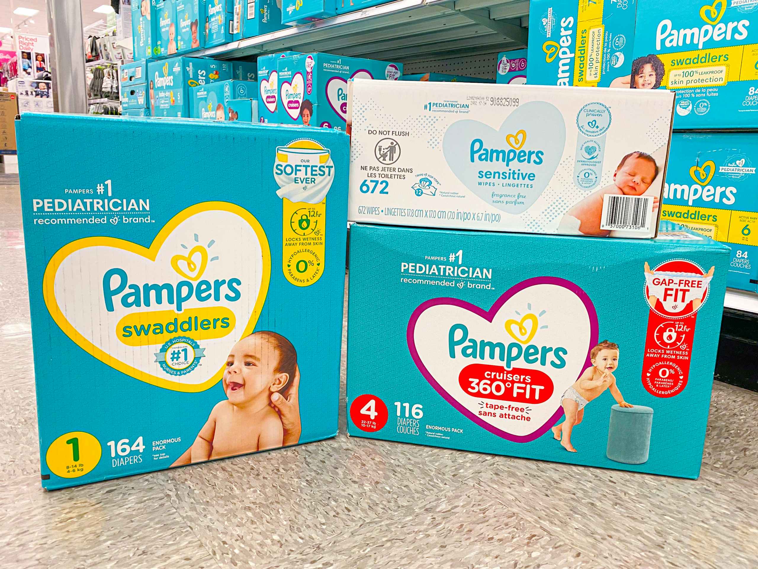 Pampers Cruisers and Swaddlers Diapers, Only $13 at CVS