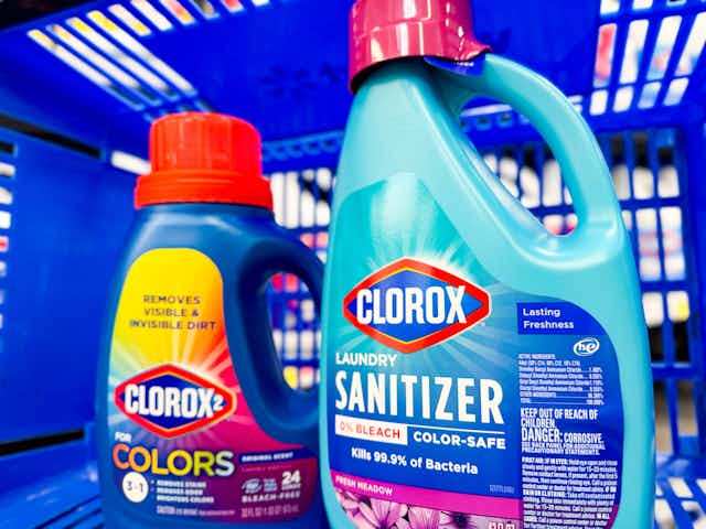 Use Swagbucks for $2.48 Clorox Stain Remover and $4.48 Sanitizer at Walmart card image
