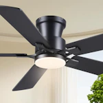 Flush Mount Ceiling Fan with Light