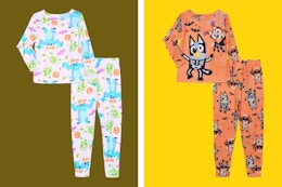 Walmart toddler character halloween pajama sets