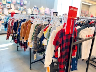 clearance section at macys