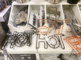 display of kitchen gadgets