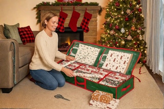 Underbed Wrapping Paper Organizer B099SBXQZ8