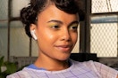 a woman wearing echo buds