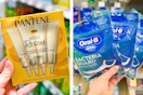 collage with pantene and oral-b