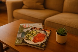 magazines on a coffee table