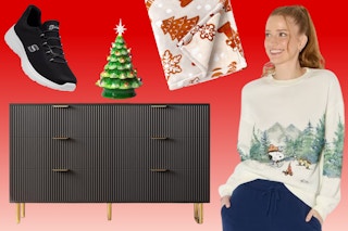 Furniture, throw blanket, Snoopy sweatshirt, Women's Sketchers and more