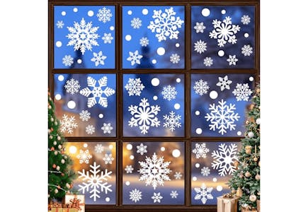 Christmas Window Clings Set