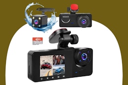 Front and Rear Dash Camera, Only $30 on Amazon (Reg. $60) card image