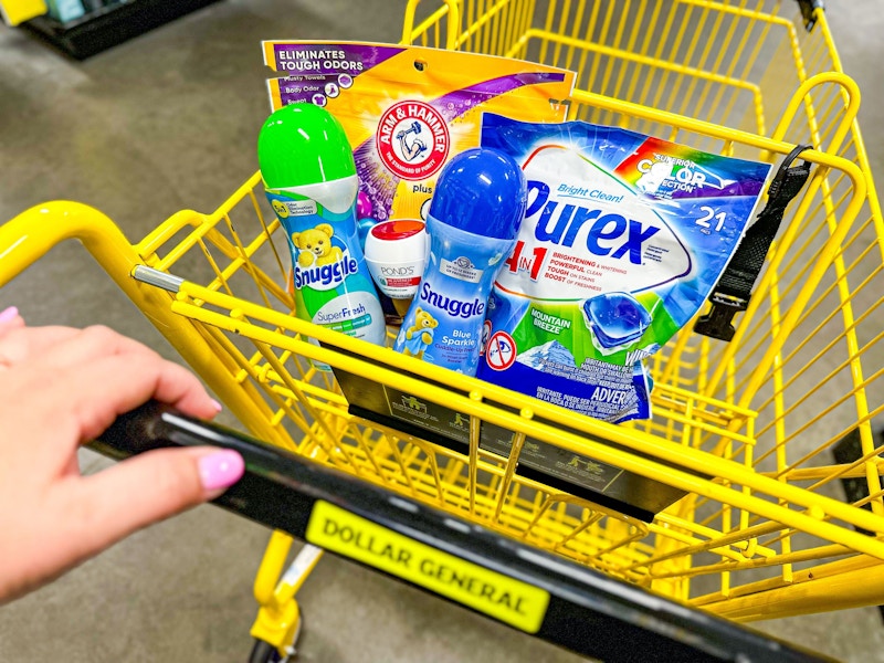 dollar general arm and hammer, purex, snuggle, pond's