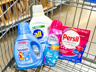 snuggle all purex persil in walmart cart