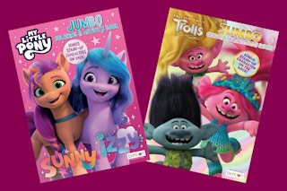 Trolls and My Little Pony jumbo coloring books