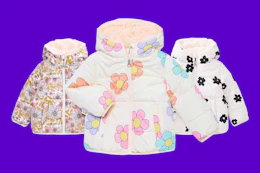 Jessica Simpson Floral Puffer Jacket (3 styles) for toddlers