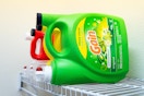 gain laundry detergent on a shelf
