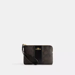 Coach Corner Zip Wristlet
