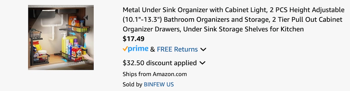 Amazon Under Sink Organizers 2025 3