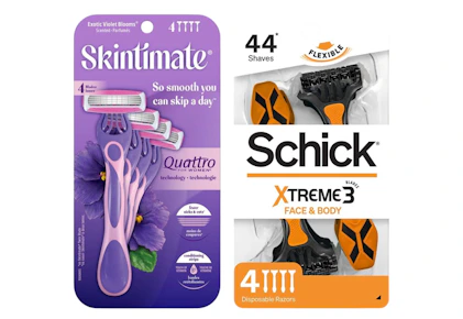 1 Skintimate + 1 Schick