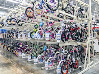 walmart kids bike area