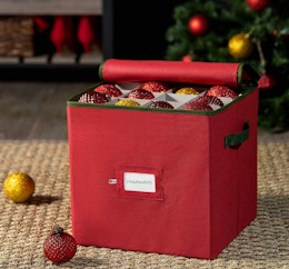 Act Fast: Christmas Ornament Storage Box, Just $9.99 on Amazon card image