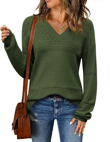 Women's V-Neck Pullover Sweater