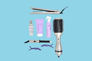 sutra limited edition blowout set from Macy's on a blue background