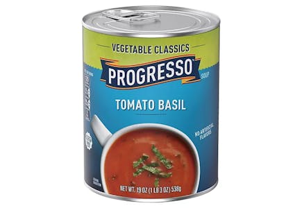 4 Progresso Soup Cans